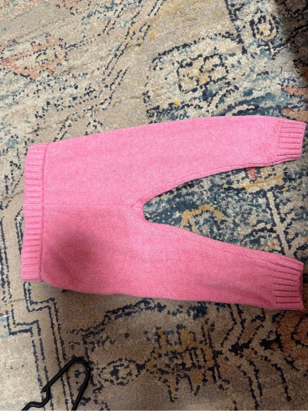 Old Navy Pink Sweater with Cream Bow set